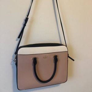 Blush/Cream/Black Kate Spade Laptop Bag
